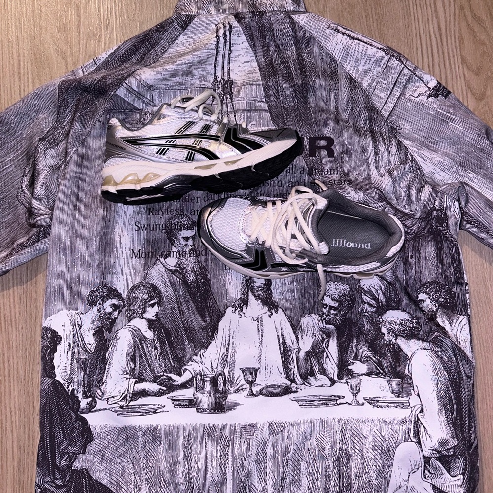 Asics Black and White Sneakers